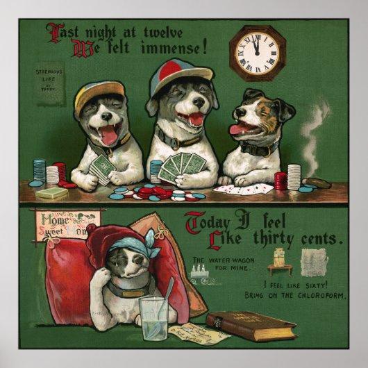 Poster de chiens (Devant)