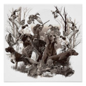 Poster de chiens de chasse (SPG) (PRG) (Devant)