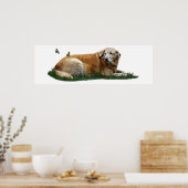 Poster de chiens de races mixtes du Labrador jaune (Cuisine)
