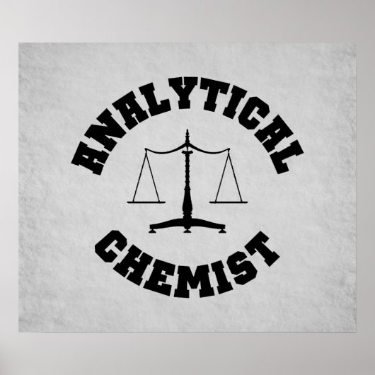 Poster de chimiste analytique (Devant)