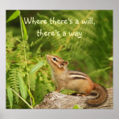 Poster de Chipmunk pour bébé déterminé (Devant)