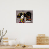 Poster de Cinco de Mayo - Chien en Sombrero - Humo (Cuisine)