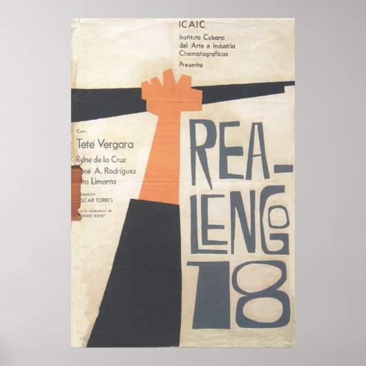 Poster de cinéma cubain Poster de film cubain (Devant)