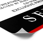 Poster de cinéma de mariage élégant - Tailles pers (Coin)