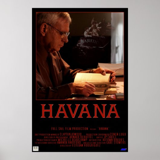 Poster de cinéma Havana (Devant)