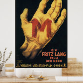 Poster de cinéma M Vintage 1931 (Cuisine)
