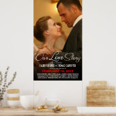 Poster de cinéma mariage - Modèle photo d'engageme (Cuisine)