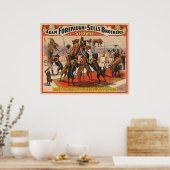 Poster De Cirque Des Grands Danois Avec Entraîneur (Cuisine)