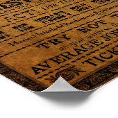 Poster de cirque imaginaire pour Tirahvaalta 10" x (Coin)