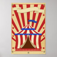 Poster de cirque personnalisé