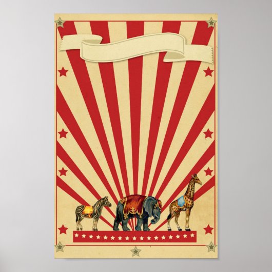 Poster de cirque personnalisé (Devant)