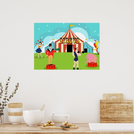 Poster de cirque vintage (Cuisine)