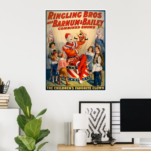 Poster de cirque vintage (Bureau à domicile)