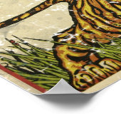 Poster de cirque vintage - cirque 1930 - en détres (Coin)