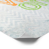 poster de citation bonnes vibes seulement chevron  (Coin)