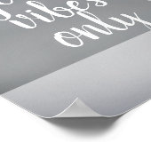 poster de citation bonnes vibes seulement gris et (Coin)