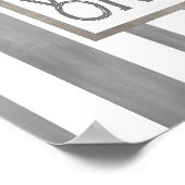 poster de citation bonnes vibes seulement rayures  (Coin)