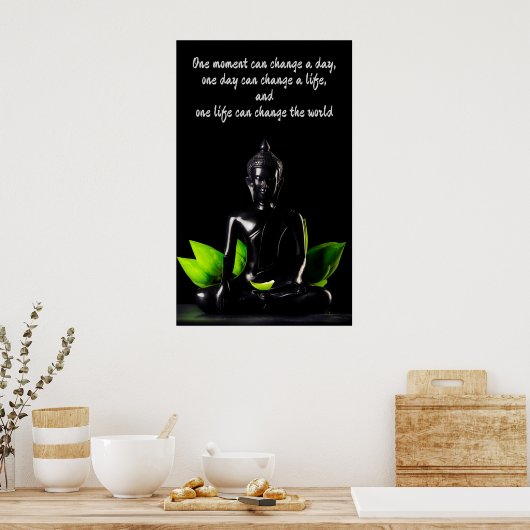 Poster de citation Bouddha 2 (Cuisine)