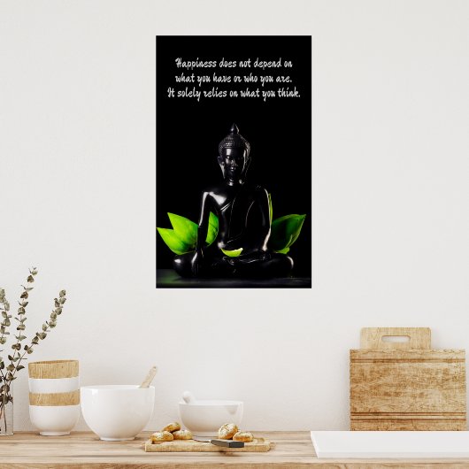 Poster de citation Bouddha 4 (Cuisine)