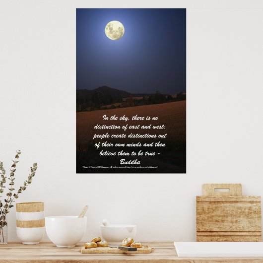 Poster de citation bouddhique (Cuisine)