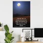 Poster de citation bouddhique (Bureau à domicile)