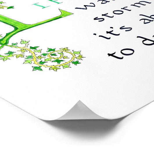 Poster de citation calligraphie de vie (Coin)