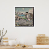 Poster de citation célèbre et de Basho (Cuisine)