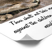 Poster de citation d'amour - Otters Blanc (Coin)