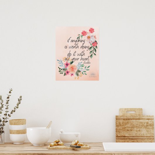 poster de citation de bouddha (Cuisine)