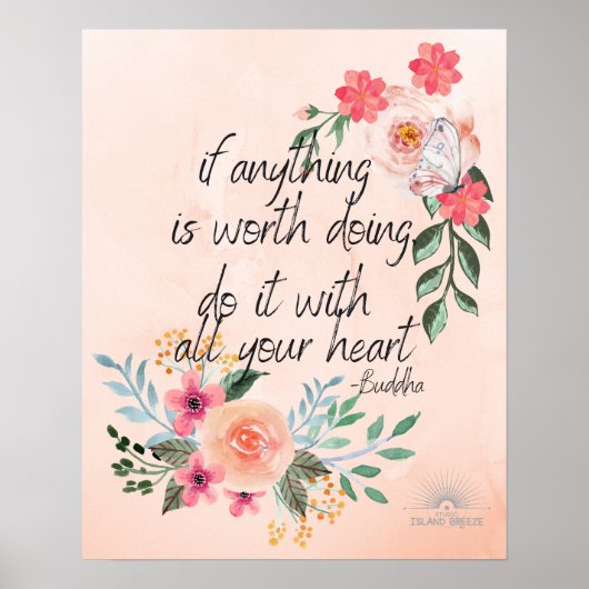 poster de citation de bouddha (Devant)