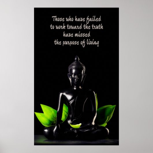Poster de citation de bouddha 1 (Devant)