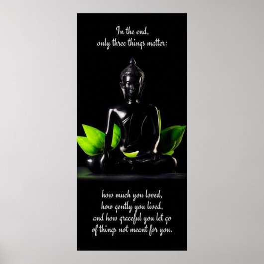 Poster de citation de bouddha 3 (Devant)