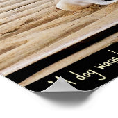 Poster de citation de chien (Coin)