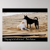 Poster de citation de chien (Devant)