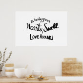 Poster de citation de famille manuscrit (Cuisine)