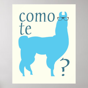 Poster de citation de Llama Imprimer : Como te lla