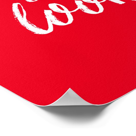 Poster de citation de musique rouge (Coin)