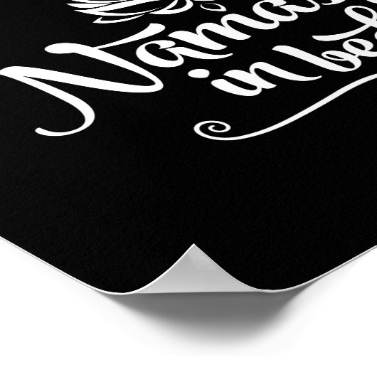 Poster de citation de Namaste Funny (Coin)