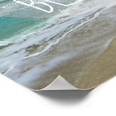 Poster de citation de plage à la plage (Coin)