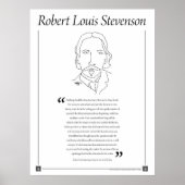 Poster de citation de Robert Louis Stevenson (Devant)