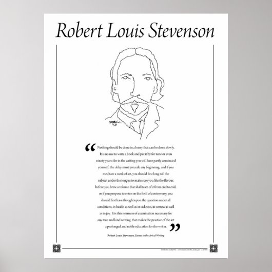 Poster de citation de Robert Louis Stevenson (Devant)