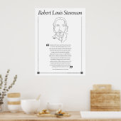 Poster de citation de Robert Louis Stevenson (Cuisine)