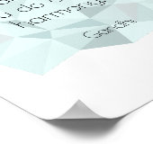 Poster de citation Gandhi géométrique inspirant (Coin)