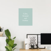 Poster de citation inspirante minimaliste pour l'o (Bureau à domicile)
