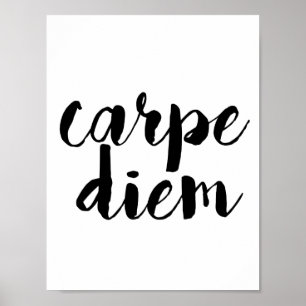 Poster de citation inspirationnelle Carpe Diem