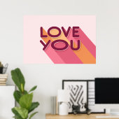Poster de citation Love You Love (Bureau à domicile)