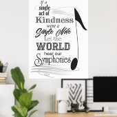 Poster de citation musicale (Bureau à domicile)