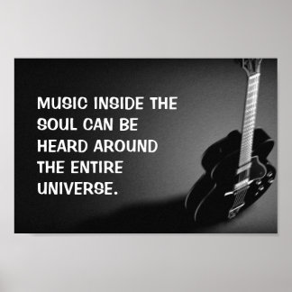 Poster de citation Rock Inspiration