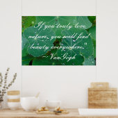Poster de citation VanGogh (Cuisine)