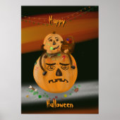Poster de citrouille Mess Halloween (Devant)